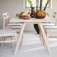 Rowico Home Clapperton ruokapöytä220x95 cm valkopesty tammi, asiakaspalautus